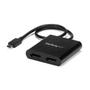 STARTECH USB-C to DisplayPort Multi-Monitor Splitter - 2-Port MST Hub