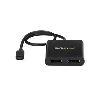 STARTECH USB-C to DisplayPort Multi-Monitor Splitter - 2-Port MST Hub (MSTCDP122DP)
