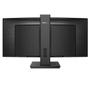 PHILIPS B Line 346B1C - LED monitor - curved - 34" - 3440 x 1440 UWQHD @ 100 Hz - VA - 300 cd/m² - 3000:1 - 5 ms - HDMI, DisplayPort,  USB-C - speakers - black texture (346B1C/00)