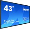 IIYAMA 43inch LCD UHD, SDM-S - 43inch 3840x2160,  4K UHD IPS panel (LH4342UHS-B3)