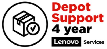LENOVO o Depot - Extended service agreement - parts and labour - 4 years - for ThinkCentre M910q 10MU, M920q 10RR, 10RS, 10RT, 10RU, 10V8, M920s 10SJ, M920t 10SF (5WS0V07801)