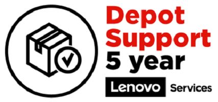 LENOVO o Depot - Extended service agreement - parts and labour - 5 years - for ThinkCentre M910q 10MU, M920q 10RR, 10RS, 10RT, 10RU, 10V8, M920s 10SJ, M920t 10SF (5WS0V07794)