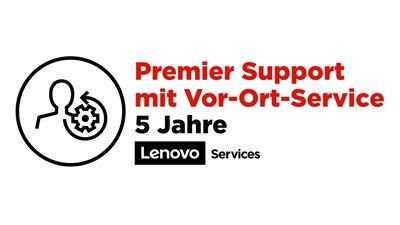 LENOVO o Premier Support - Extended service agreement - parts and labour - 5 years - on-site - response time: NBD - for ThinkBook 13, 14, 15, ThinkPad 11e Yoga Gen 6, E48X, E49X, E58X, E59X (5WS0W86733)