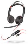 POLY BLACKWIRE C5220, On-the-head Stereo headset with USB-A connection (207576-201)