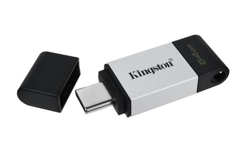 KINGSTON DataTraveler 80 - USB flash drive - 64 GB - USB  Gen 1 / USB-C  | Synigo