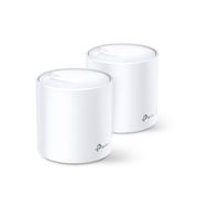 TP-Link Deco X20 V2 - Wi-Fi system (2 routers) - up to 370 sq.m - mesh - GigE - 802.11a/b/g/n/ac/ax - Dual Band