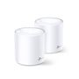 TP-LINK Deco X20 V2 - Wi-Fi system (2 routers) - up to 370 sq.m - mesh - GigE - 802.11a/ b/ g/ n/ ac/ ax - Dual Band