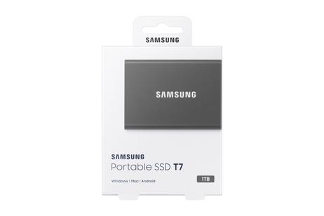 Samsung T7 MU-PC1T0T - SSD - 1 TB - USB 3.2 Gen 2 (MU-PC1T0T/WW)
