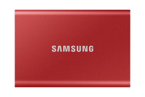 SAMSUNG 2TB T7 USB C Portable Red External Solid State Drive (MU-PC2T0R/WW)