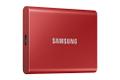 SAMSUNG 2TB T7 USB C Portable Red External Solid State Drive (MU-PC2T0R/WW)