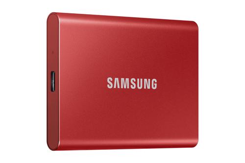 SAMSUNG PSSD T7 1TB USB Red External Black (MU-PC1T0R/WW)