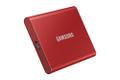 SAMSUNG 500GB T7 USB C Portable Red External Solid State Drive (MU-PC500R/WW)