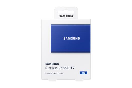 SAMSUNG Portable SSD T7 1 TB USB 3.2 Gen2 Typ-C Indigo Blue (MU-PC1T0H/WW)