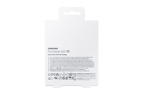 Samsung T7 MU-PC1T0H - SSD - 1 TB - USB 3.2 Gen 2 (MU-PC1T0H/WW)