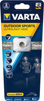 VARTA Outdoor Sports Ultralight H30R pandelampe hvid (18631101401*4)