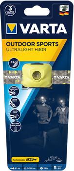 VARTA Outdoor Sports Ultralight H30R pandelampe lime (18631201401*4)