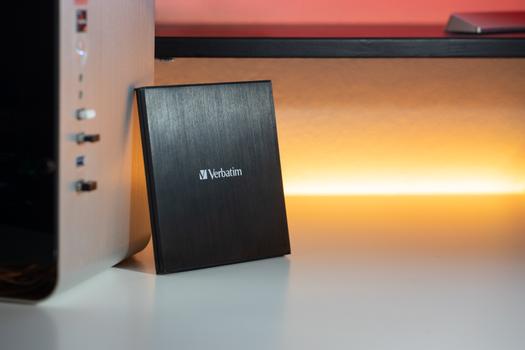 VERBATIM External Slimline CD/DVD Writer with USB-C Connection (43886)