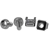 StarTech 50 Pkg M6 Mounting Screws and Cage Nuts for Server Rack Cabinet - Skruer og muttere til rack - for P/N: 2POSTRACK42,  4POSTRACK12U,  4POSTRACK25U,  4POSTRACK42,  RK960CP, RKQMCAB12,  RKWOODCAB12 (CABSCREWM6)
