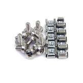 StarTech M6 Screws and Cage Nuts - 100 Pack - M6 Mounting Screws and Cage Nuts for Server Rack and Cabinet - Silver (CABSCREWM62) - skruer og muttere til rack (CABSCREWM62)
