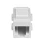 STARTECH White Cat 6 RJ45 Keystone Jack Network Coupler - F/F (C6KEYCOUPLWH)