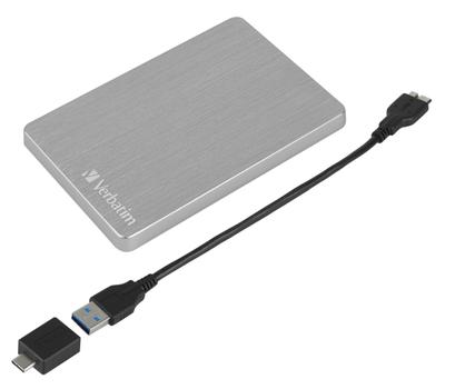 VERBATIM STORE´N´GO ALU SLIM 2.5" (6,35CM) 1TB USB 3.2 GEN1 S (53663)