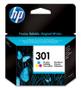 HP 301 original ink cartridge tri-colour standard capacity 3ml 165 pages 1-pack Blister multi tag