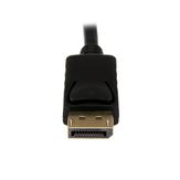 StarTech 3 foot DisplayPort to DVI Active Adapter Converter Cable - 3 ft (0.9m) Active DP to DVI M/M Cable for PC - 1920x1200 - Black (DP2DVIMM3BS) - DisplayPort-kabel - 91.5 cm (DP2DVIMM3BS)