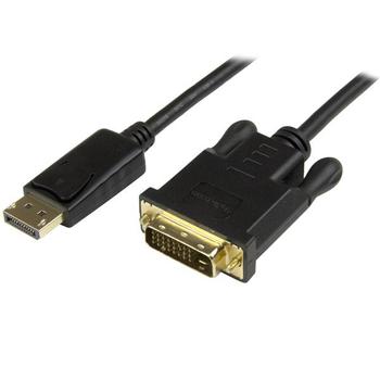 STARTECH StarTech.com DisplayPort to DVI Converter Cable - DP to DVI Adapter - 3ft - 1920x1200 (DP2DVI2MM3) - Display cable - DisplayPort (M) to DVI-D (M) - 91.4 cm - black - for P/N: DK30CH2DEP,  DK30CH2DEPUE (DP2DVI2MM3)