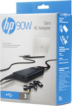 HP UK PLUG HP 90W SLIM AC ADAPTER INTERCHANGABLE TIPS CPNT (H6Y83AA#ABU)