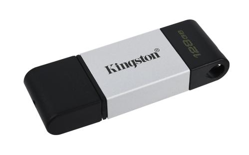 KINGSTON DataTraveler 80 - USB-Flash-Laufwerk - 128 GB - USB 3.2 Gen 1 / USB-C (DT80/128GB)