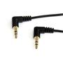 STARTECH 91cm Slim 3.5mm Right Angle Stereo Audio Cable - M/M	