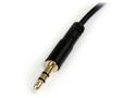 STARTECH 3 FT SLIM 3.5MM TO RIGHT ANGLE STEREO AUDIO CABLE - M/M CABL (MU3MMSRA)
