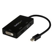 STARTECH Travel A/V Adapter: 3-in-1 Mini DisplayPort to VGA DVI or HDMI Converter	