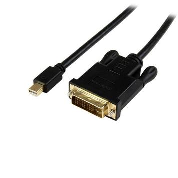 StarTech 6 ft Mini DisplayPort to DVI Active Adapter Converter Cable - 6ft (1.8m) Active mDP to DVI Cable for PC - 1920x1200 - Black (MDP2DVIMM6BS) - DisplayPort-kabel - 1.8 m (MDP2DVIMM6BS)