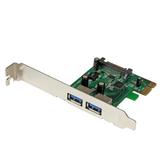 StarTech 2 Port PCI Express (PCIe) SuperSpeed USB 3.0 Card Adapter with UASP - SATA Power - Dual Port USB 3 PCIe Controller (PEXUSB3S24) - USB-adapter - PCIe - USB 3.0 x 2 (PEXUSB3S24)