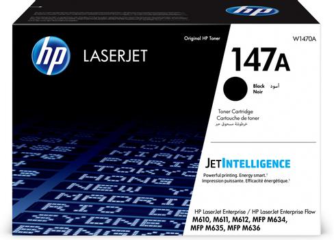 HP 147A - Black - original - LaserJet - toner cartridge (W1470A) - for LaserJet Enterprise MFP M635, LaserJet Enterprise Flow MFP M634, MFP M635, MFP M636 (W1470A)