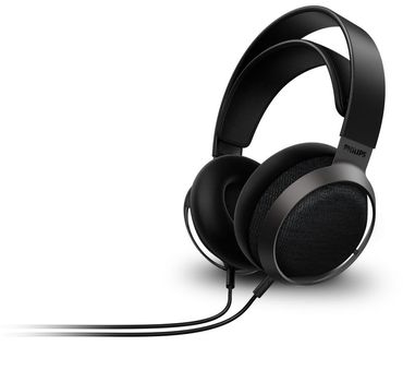PHILIPS Fidelio X3 hörlurar med sladd, Over-Ear (2020) (svart) Högupplöst ljud,  öppen baksida, 50 mm drivenhet,  premium design (X3/00)