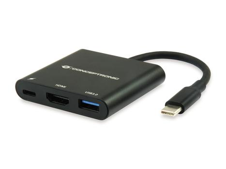 CONCEPTRONIC DONN01B USB-C zu -HDMI-Adapter,  schwarz 4k30Hz (DONN01B)