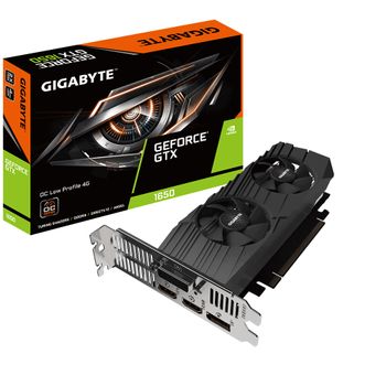 GIGABYTE GeForce GTX 1650 D6 OC Low Profile 4GB Rev 1.0 (GV-N1656OC-4GL)