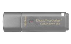 KINGSTON DataTraveler Locker+ G3 - USB flash drive - encrypted - 128 GB - USB 3.0