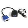 STARTECH 2 PORT VGA VIDEO SPLITTER USB POWERED CABL