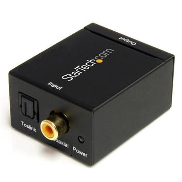 StarTech SPDIF Digital Coaxial or Toslink Optical to Stereo RCA Audio Converter - Digital Audio Adapter (SPDIF2AA) - koaksial/ optisk digitallydomformer (SPDIF2AA)