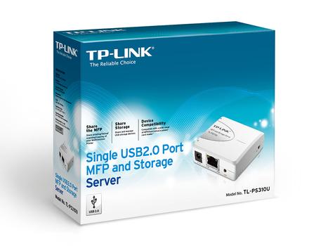 TP-LINK ACCESSORY TL-PS310U SINGLE USB2.0PORT MFP PRINT AND STORAGE SERVER RTL (TL-PS310U)