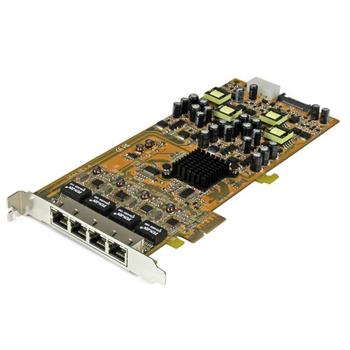 STARTECH Quad Port GbE PCI Express Network Card w/ PoE (ST4000PEXPSE)