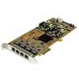 STARTECH Quad Port GbE PCI Express Network Card w/ PoE