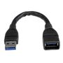 STARTECH "USB 3.0 A-to-A Extension Cable - M/F - 15cm, Black"	