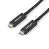STARTECH 1m Thunderbolt 3 USB C Cable (40Gbps) - Thunderbolt and USB Compatible	 (TBLT3MM1MA)