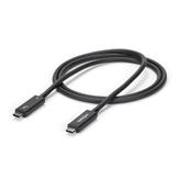 StarTech Active 40Gbps Thunderbolt 3 Cable - 3.3ft/1m - Black - 5k 60Hz/4k 60Hz - Certified TB3 Charger Cord w/ 100W Power Delivery (TBLT3MM1MA) - Thunderbolt-kabel - 24 pin USB-C til 24 pin USB-C - 1 m (TBLT3MM1MA)