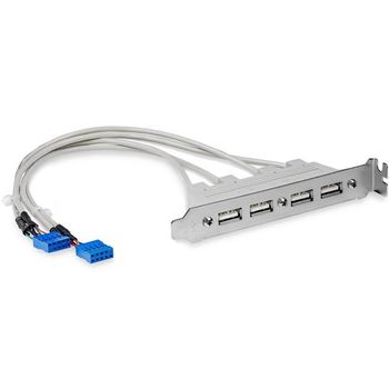 STARTECH 4 Port USB A Female Slot Plate Adapter (USBPLATE4)