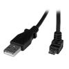 STARTECH 2m Micro USB Cable - A to Down Angle Micro B	 (USBAUB2MD)